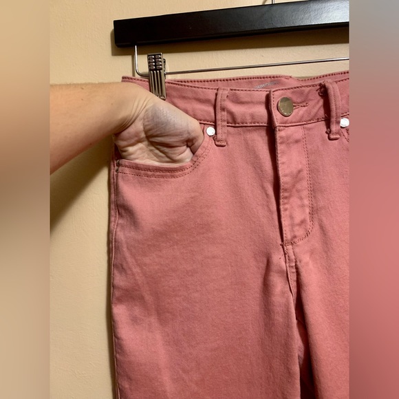 High Rise Ankle Skinny Pant - Pink - Size 8 - Picture 5 of 7